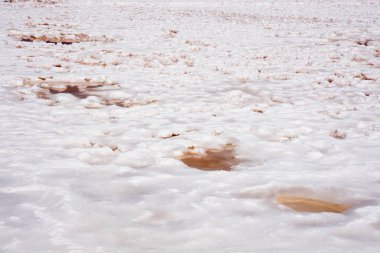 İtalya, Sicilya bölgesindeki Trapani, saltworks tuz toplama
