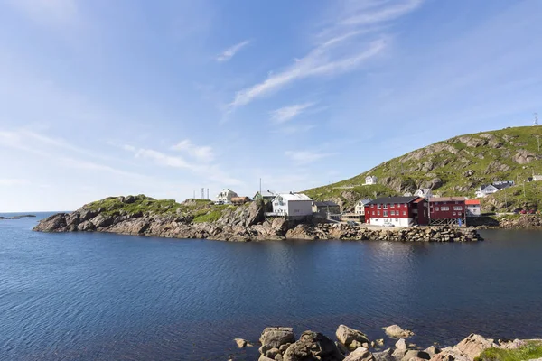Панорама Вдоль Побережья Никсунда Лофотенские Острова Норвегии — стоковое фото