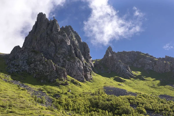 Krajina Hory Andenes Lofot Rámci Norska Podél Národní Turistické Trasy — Stock fotografie