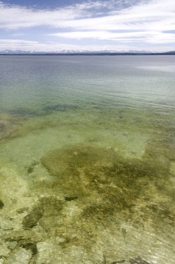 göller ve nehirler Yellowstone'da ile manzara