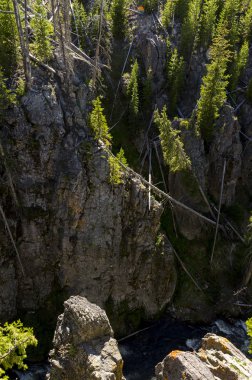 göller ve nehirler Yellowstone'da ile manzara