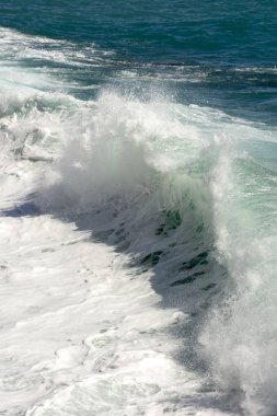 Liguria Varazze sahil üzerinde deniz manzarası