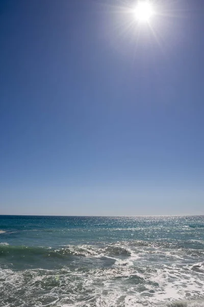 Liguria Varazze Sahil Üzerinde Deniz Manzarası — Stok fotoğraf