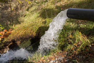 Liguria 'daki Bocco Gölü yakınlarındaki Bocco geçidinde sonbaharda renkli yapraklar.