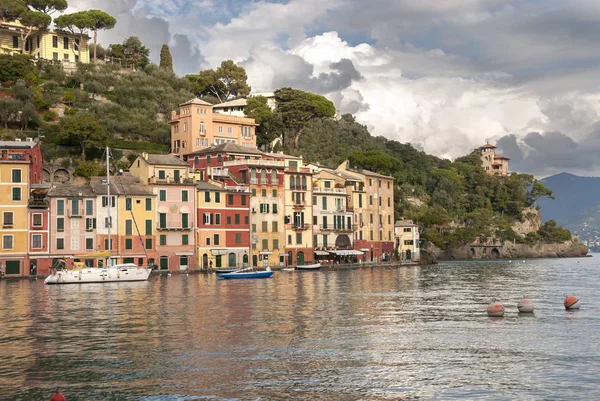 Landschappen Huizen Villa Aan Kust Van Portofino Genua Italië — Stockfoto