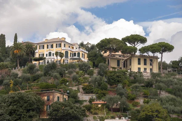 Landscapes Houses Villas Coast Portofino Genoa Italy — Stock Photo, Image