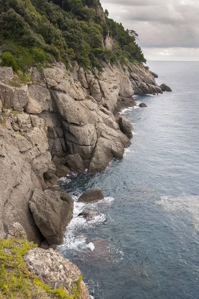 Krajiny Domy Vily Pobřeží Portofina Janově Itálii — Stock fotografie