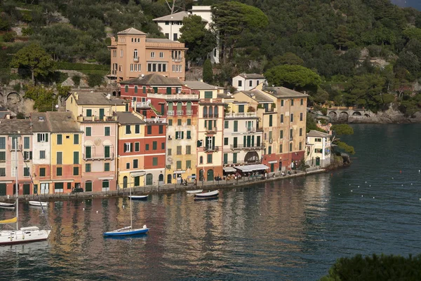 Landscapes Houses Villas Coast Portofino Genoa Italy — Stock Photo, Image