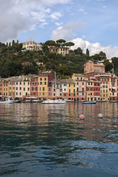 Landschappen Huizen Villa Aan Kust Van Portofino Genua Italië — Stockfoto