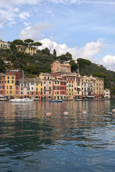 Paisajes Casas Villas Costa Portofino Génova Italia — Foto de Stock