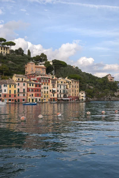 Paisajes Casas Villas Costa Portofino Génova Italia — Foto de Stock