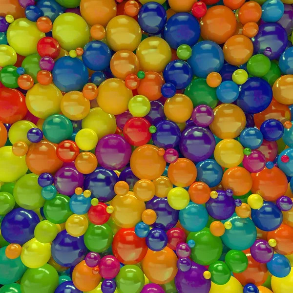 3d background of colorful balls — Stock Photo, Image