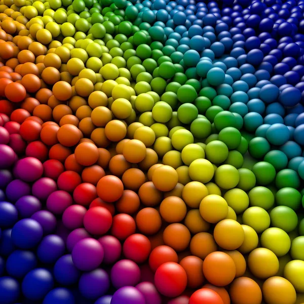Цветная трехмерная композиция с цветными фигурами — стоковое фото