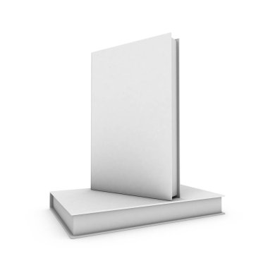 Beyaz Arkaplan Üzerine Kitap Kapağı