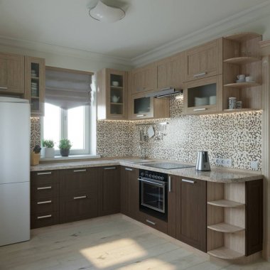 3d mutfak kahverengi rengindedir