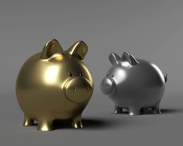 Piggy Por Ahorrar Dinero — Foto de Stock