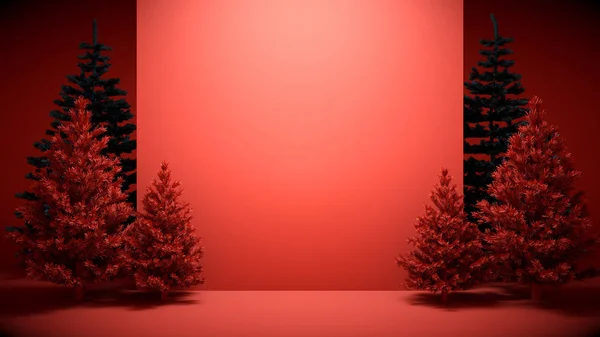 Parlak Noel arkaplanı Noel ağaçları