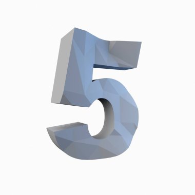 3 boyutlu görüntüleme. Beyaz arkaplandaki yardım numaraları