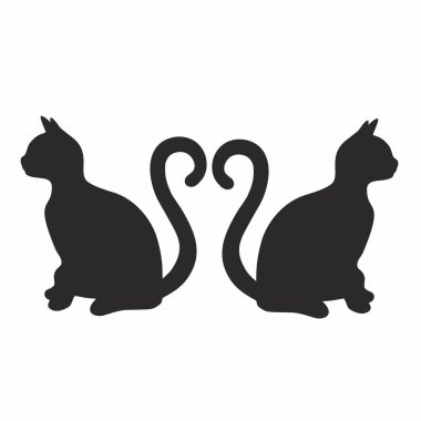 Bir kedinin silüeti