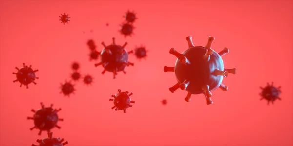 Brote Coronavirus Antecedentes Gripe Coronavirus Como Casos Cepa Gripe Peligrosa — Foto de Stock