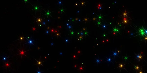 Boyutlu Görüntüleme Arkaplan Parlayan Noktalar Gece Gökyüzünün Yıldızları Kozmik Gürültü — Stok fotoğraf