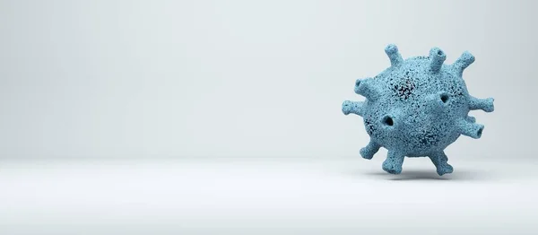 3D渲染 黑暗背景下明亮的病毒 — 图库照片