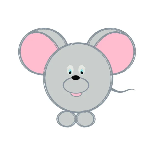 Детский Рисунок Крысы — стоковое фото