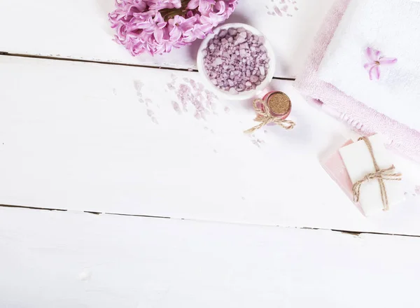 Spa achtergrond binnen het bereik van roze en wit. — Stockfoto
