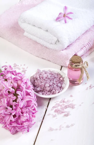Spa background in range of pink and white. — Stock Photo, Image