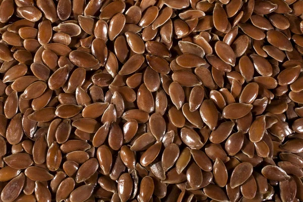 Fondo de semillas de lino marrón linaza . —  Fotos de Stock