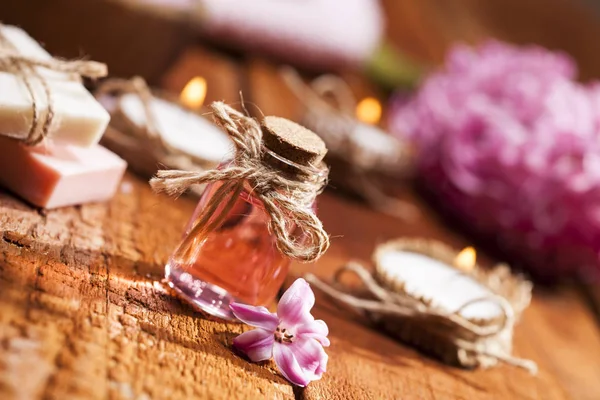 Spa background in range of pink and brown. — Stock Photo, Image