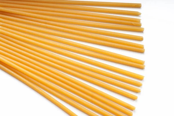 Raw Spaghetti Isolated White Background — Stock Photo, Image