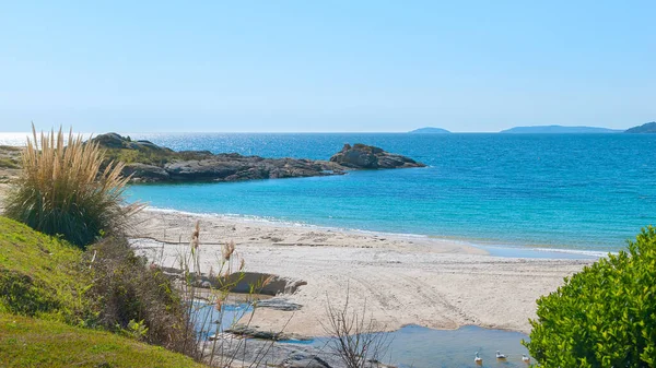 Καταπληκτική Παραλία Στο Χωριό Sangenjo Γαλικία Ισπανία — Φωτογραφία Αρχείου