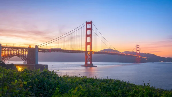 Golden Gate Bridge Sunset San Francisco California Usa Stock Picture