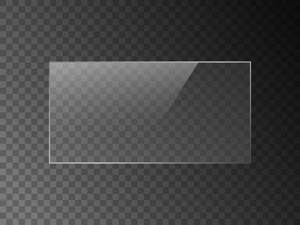 Cam, plastik veya akrilik pencere için vektör ayna yansıma dokusu. png dikdörtgen şekli 2 x 1 parlak, parlak, ışık, parlaklık, temiz tabak.