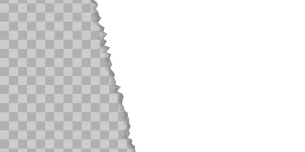 Yırtık kağıt kenar vektör çizimi. Yırtık, yırtık fotoğraf, sayfa dokusu. 2 resmin kolajı