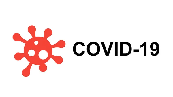 Coronavirus hastalığı COVID-19 Pandemik uyarı vektörü çizimi. Virüs salgını. Kırmızı Yasaklama İşaretli Simge