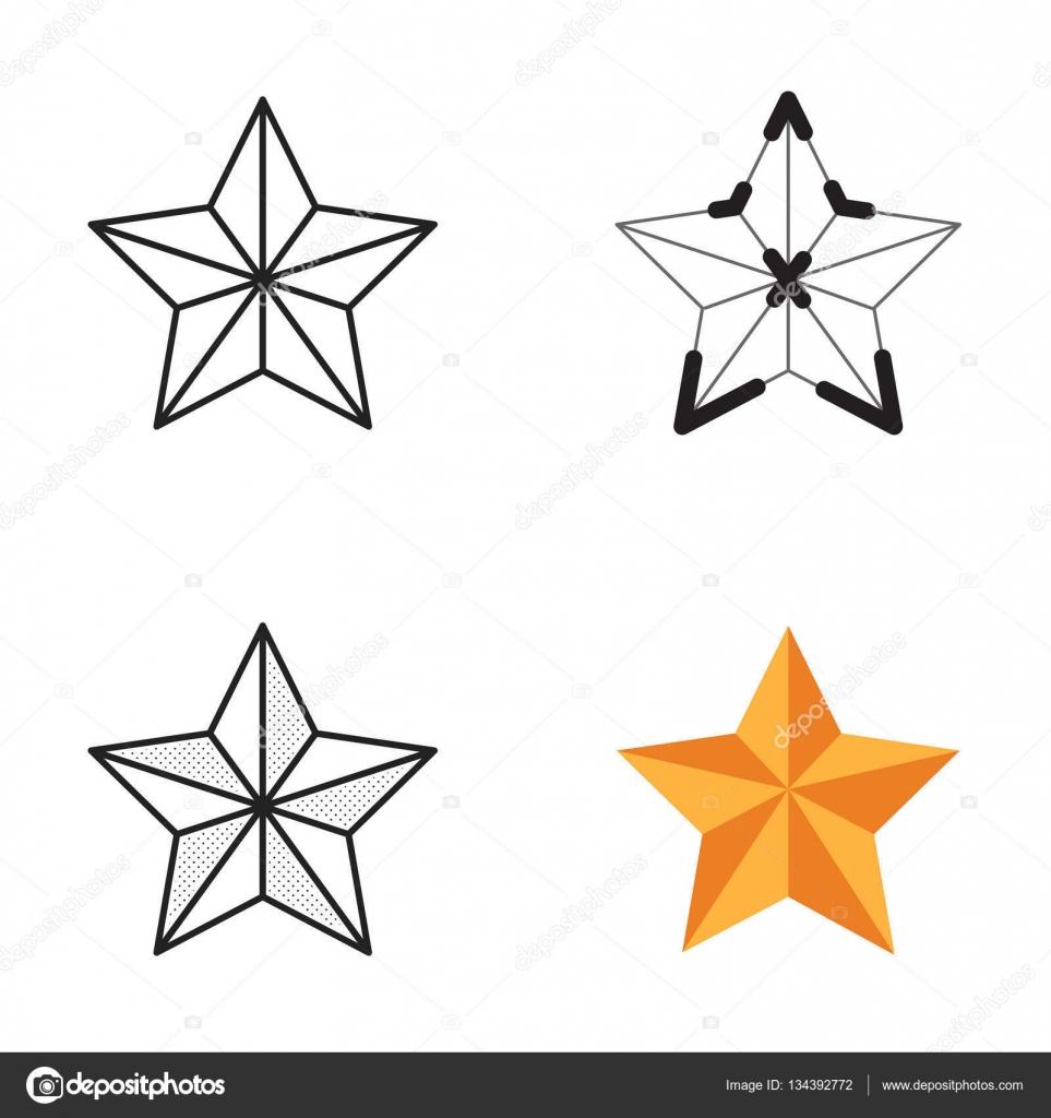 Symbol Weihnachtsstern Stockvektor Foxroar 134392772