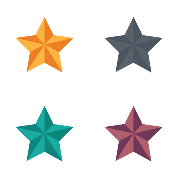 Icon Christmas Star flat style — Stock Vector