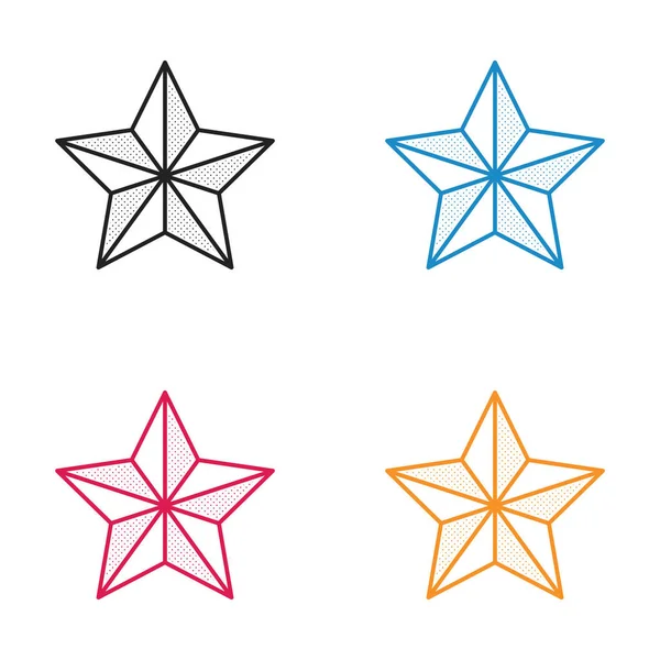 Ícone Estrela de Natal estilo pontilhado —  Vetores de Stock
