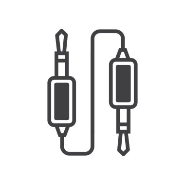 Standart ses bağdaştırıcısının siyah simge