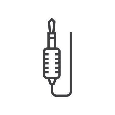 Ses adaptörü simge vektör tasarım eps10.