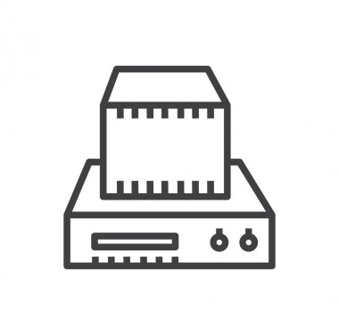 3D yazdırma simgesi makine