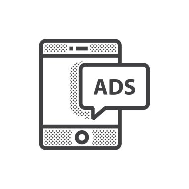 Mobil reklam noktalı simgesi