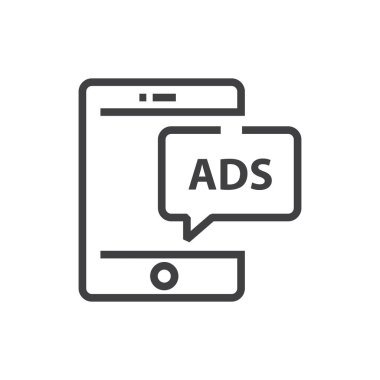 Mobil reklam satırı simgesi