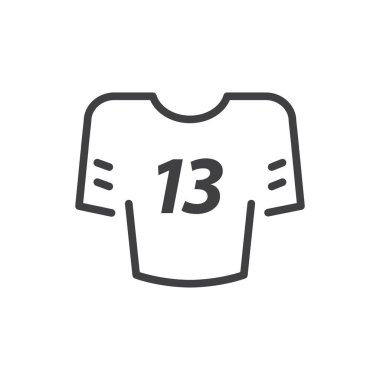 gömlek Amerikan futbolu simgesi