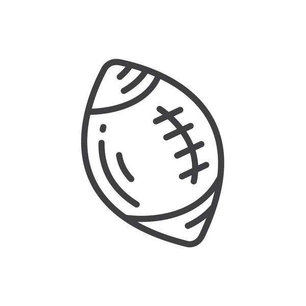 Bal American Football pictogram lijnstijl — Stockvector