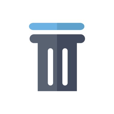  Antik sütunlar simgesi düz renk