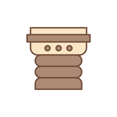  Antik sütunlar simgesi çizgi film