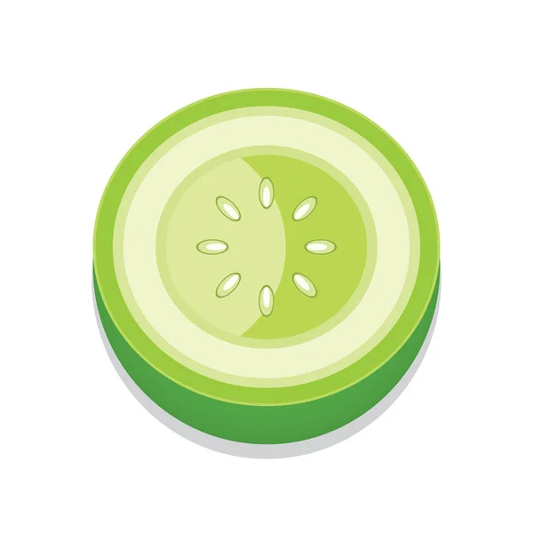 Cerchio Pomodoro 3D Button Design Colore verde — Vettoriale Stock